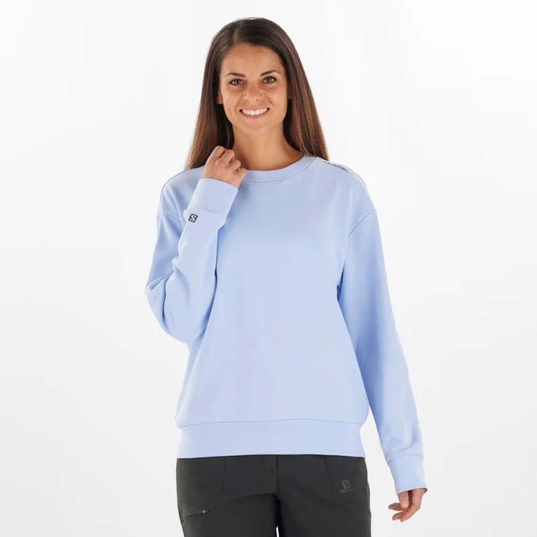 Sudaderas Salomon Outlife Summer Mujer Azules Claro | MX MNGO307